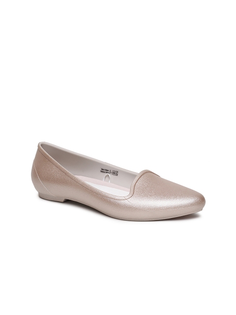 

Crocs Women Rose Gold Solid Synthetic Ballerinas