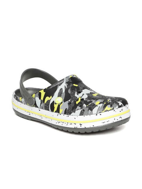 

Crocs Unisex Grey & Green Camouflage Printed Clogs