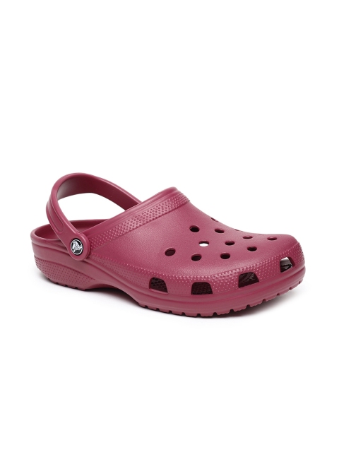 

Crocs Unisex Burgundy Solid Clogs