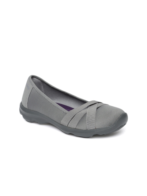 

Crocs Women Grey Solid Synthetic Ballerinas