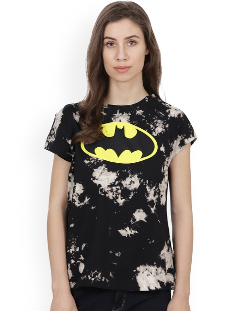 

Free Authority Women Black Batman Printed T-shirt