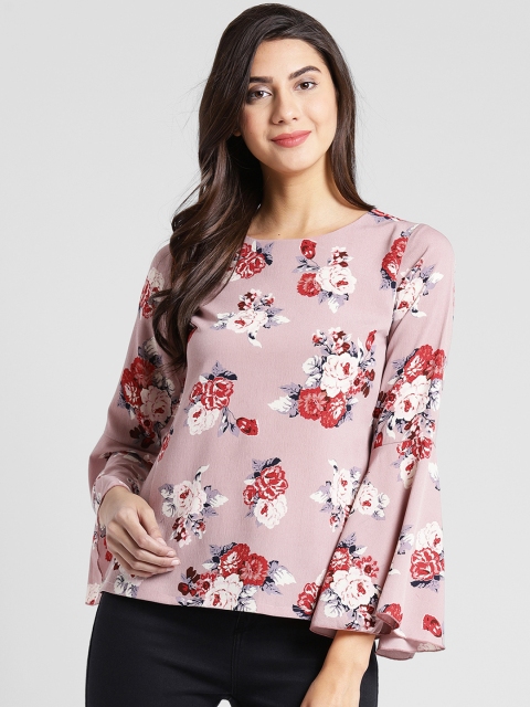 

plusS Women Mauve Printed A-Line Top