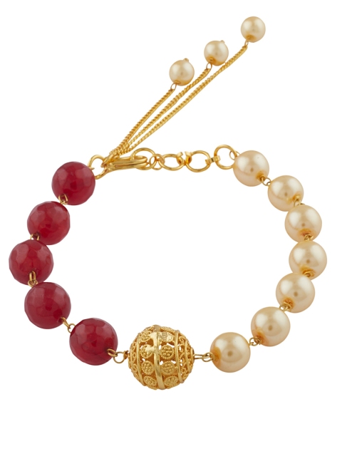 

Sia Art Jewellery Gold-Toned Metal Gold-Plated Bangle-Style Bracelet