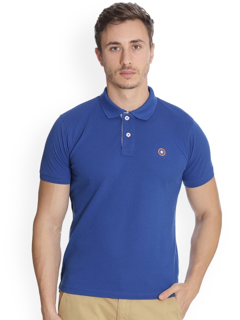 

Free Authority Captain America featured Blue Tshirt for Men