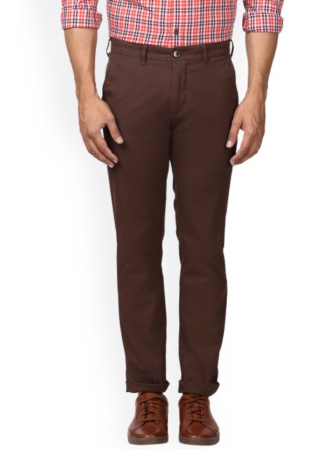 

ColorPlus Men Brown Regular Fit Solid Chinos