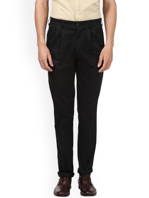 

ColorPlus Men Black Slim Fit Solid Formal Trousers
