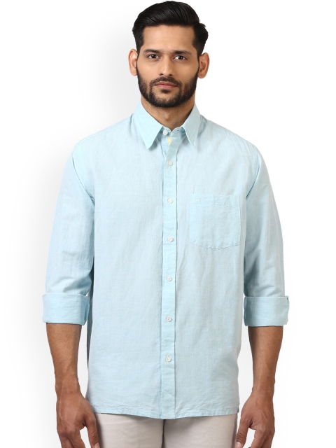 

ColorPlus Men Blue Regular Fit Printed Casual Shirt