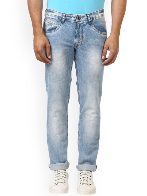 

ColorPlus Men Blue Tapered Fit Mid-Rise Clean Look Jeans