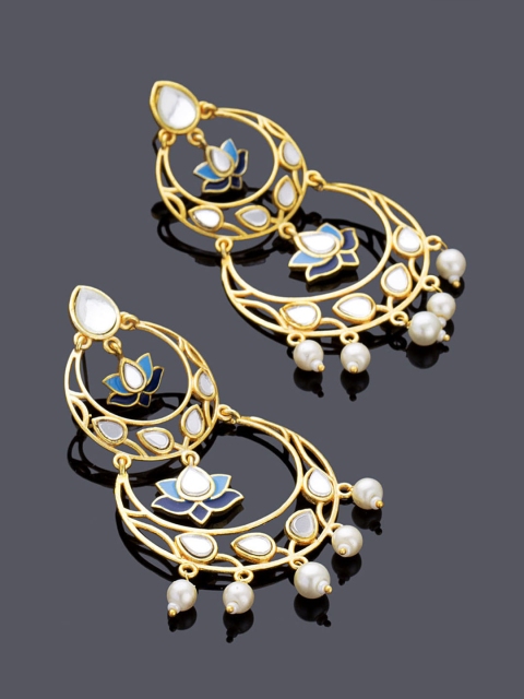 

Studio Voylla Gold-Plated Classic Drop Earrings
