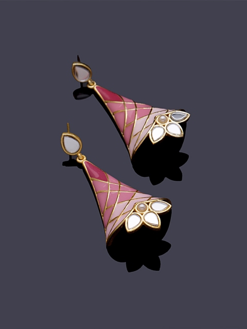 

Studio Voylla Gold-Plated Classic Drop Earrings