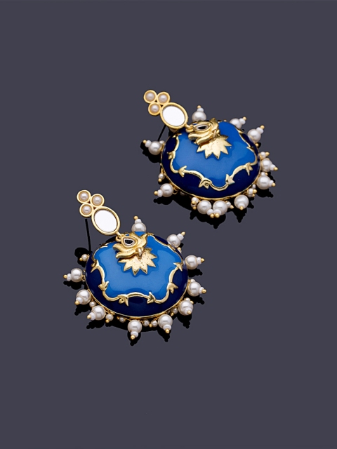 

Studio Voylla Gold-Plated Classic Jhumkas