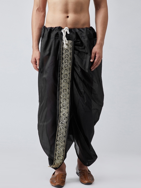 

SOJANYA Men Black Dhoti Pants