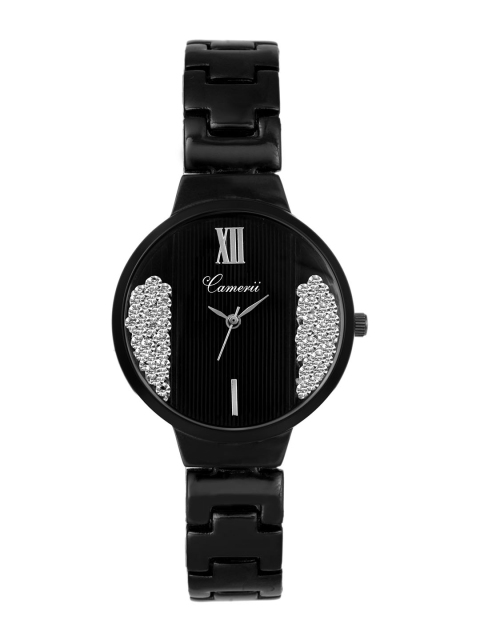 

Camerii Women Black Analogue Watch