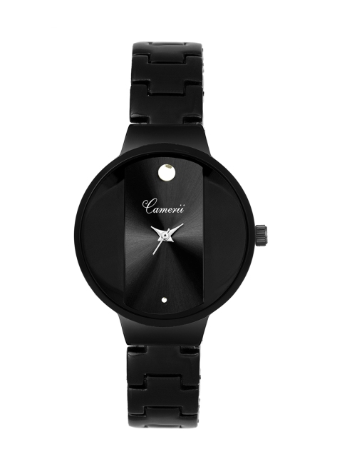 

Camerii Women Black Analogue Watch