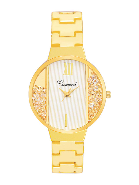 

Camerii Women Gold-Toned Analogue Watch