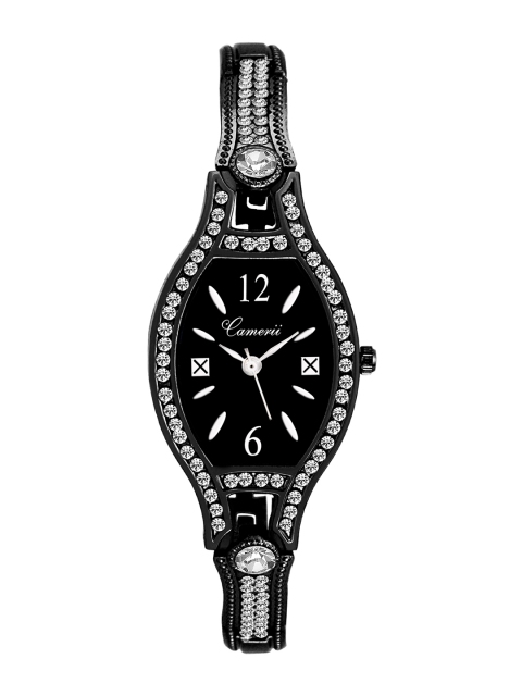 

Camerii Women Black Analogue Watch