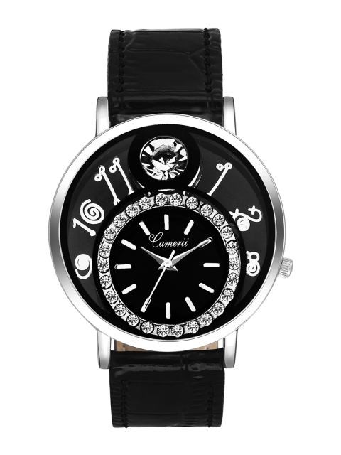 

Camerii Women Black Analogue Watch