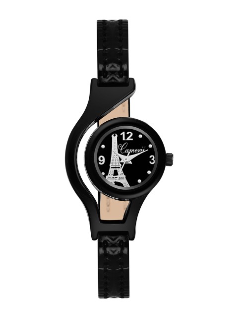 

Camerii Women Black Analogue Watch
