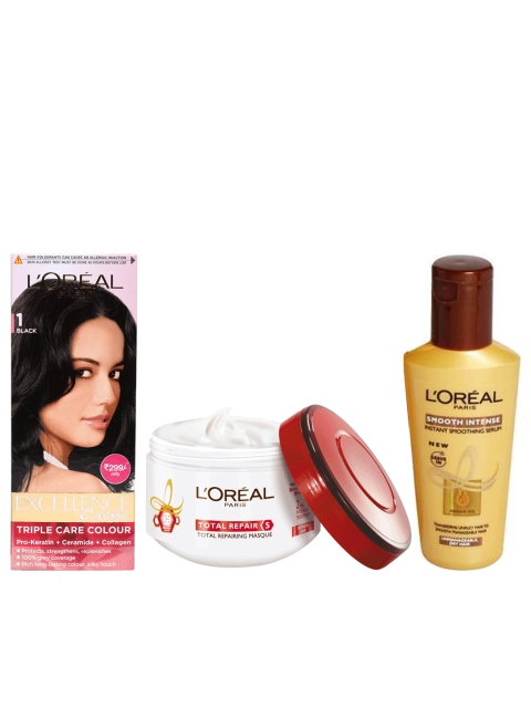 

LOreal Hair Colour Hair Masque & Smoothing Serum Set, White