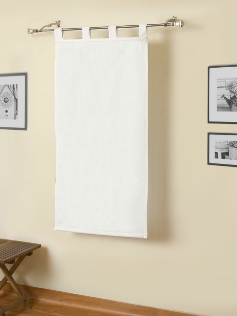 

ROSARA HOME Mateo White Solid Single Window Blind Curtain
