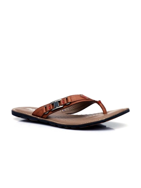 

Hitz Men Tan Leather Comfort Sandals