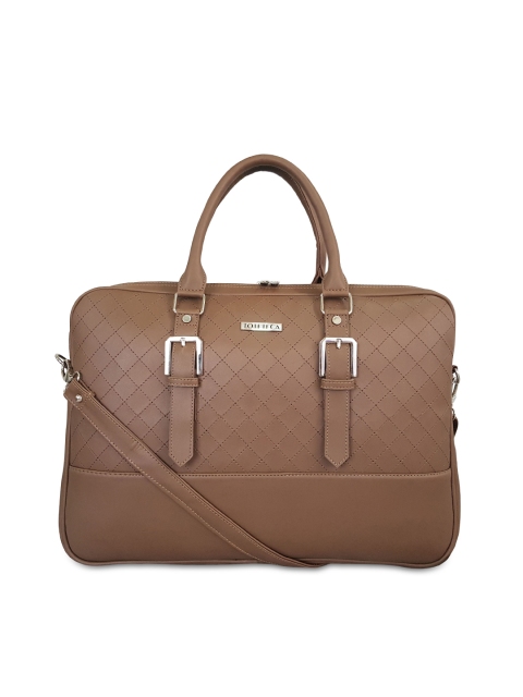 

Toteteca Women Brown Solid Laptop Bag