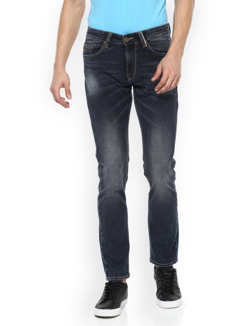 

SPYKAR Men Navy Blue Tapered Fit Low-Rise Clean Look Jeans
