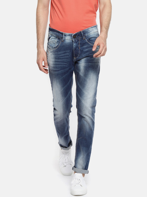 

SPYKAR Men Blue Skinny Fit Low-Rise Clean Look Jeans