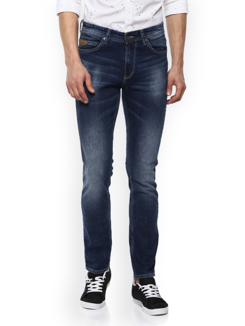 

SPYKAR Men Navy Blue Rovers Tapered Fit Low-Rise Clean Look Jeans