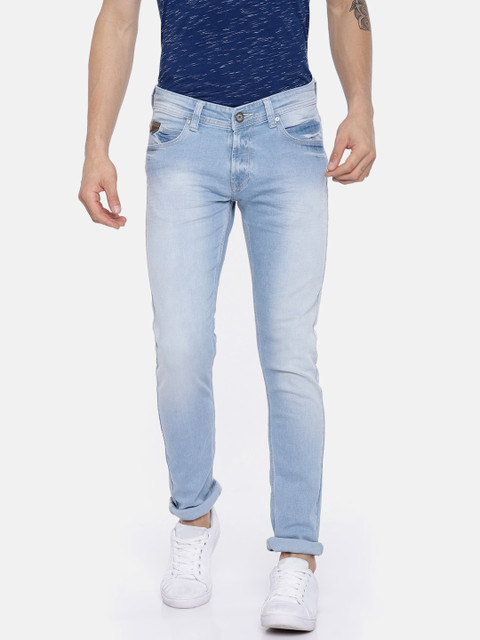 

SPYKAR Men Blue Skinny Fit Low-Rise Clean Look Stretchable Jeans