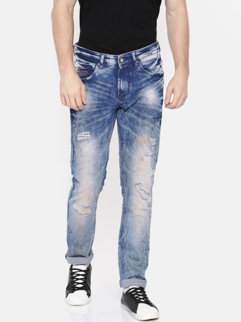 

SPYKAR Men Blue Skinny Fit Low-Rise Clean Look Stretchable Jeans