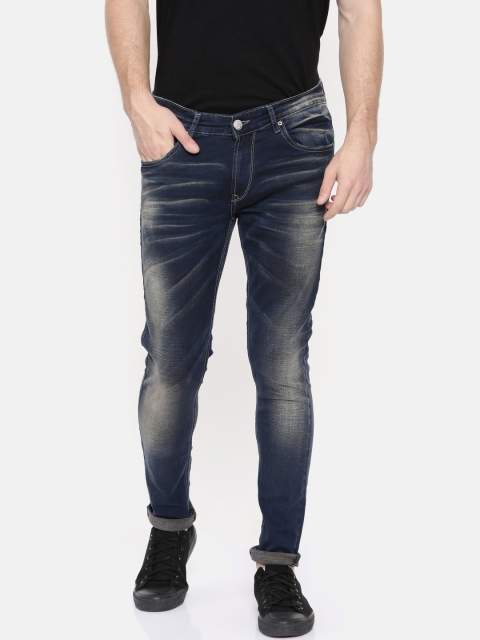 

SPYKAR Men Blue Super Skinny Fit Low-Rise Clean Look Stretchable Jeans