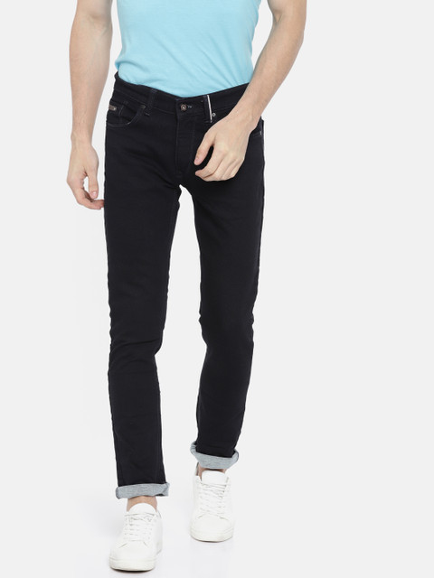 

SPYKAR Men Blue Tapered Fit Low-Rise Clean Look Stretchable Jeans