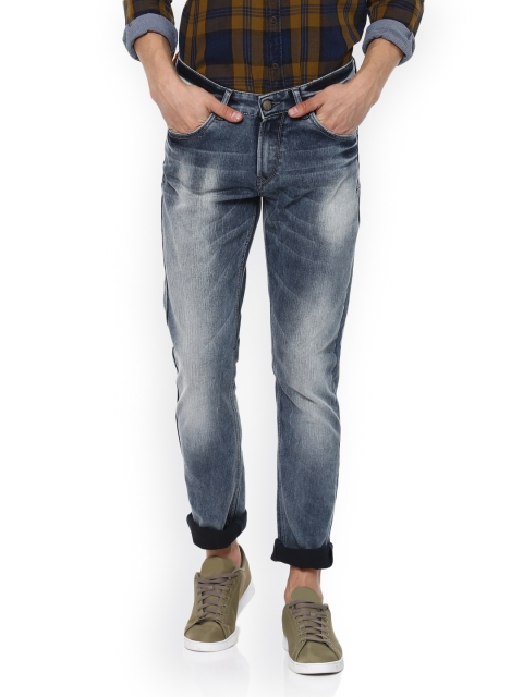 

SPYKAR Men Blue Rico Straight Fit Low-Rise Clean Look Jeans