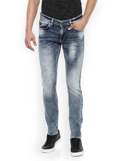 

SPYKAR Men Blue Skinny Fit Low-Rise Clean Look Jeans