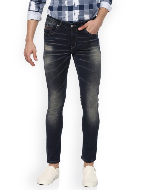 

SPYKAR Men Navy Blue Super Skinny Fit Low-Rise Clean Look Jeans