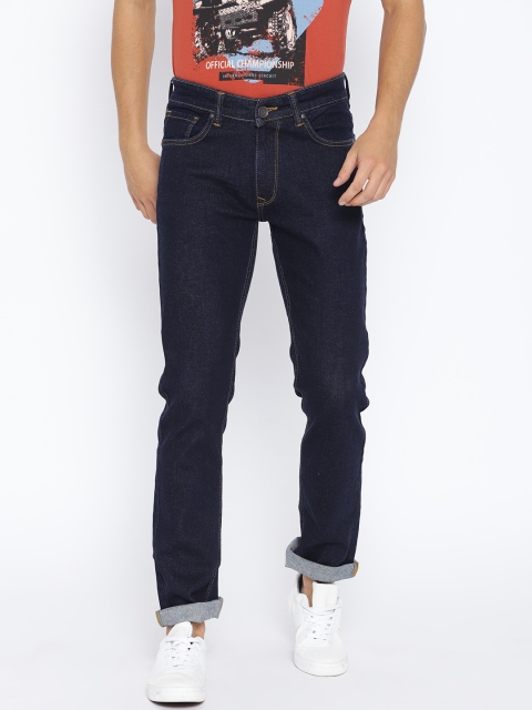 

SPYKAR Men Navy Blue Slim Fit Low-Rise Clean Look Stretchable Jeans