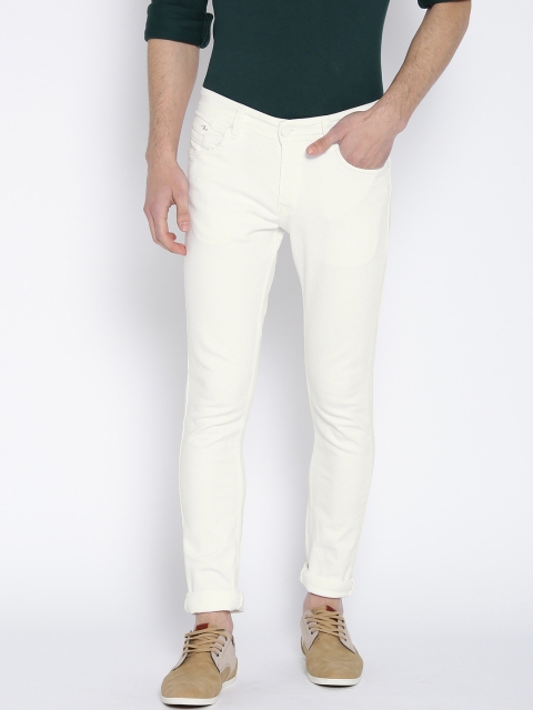 

SPYKAR Men White Skinny Fit Low-Rise Clean Look Stretchable Jeans