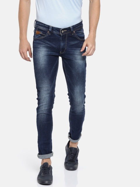 

SPYKAR Men Blue Super Skinny Fit Low-Rise Clean Look Stretchable Jeans