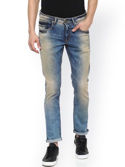 

SPYKAR Men Blue Skinny Fit Low-Rise Clean Look Jeans