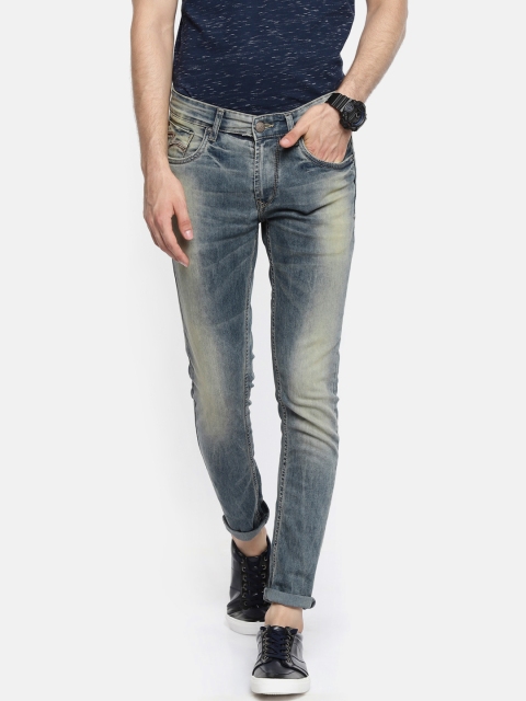 

SPYKAR Men Grey Super Skinny Fit Low-Rise Clean Look Jeans