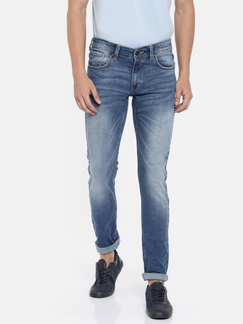 

SPYKAR Men Blue Skinny Fit Low-Rise Clean Look Stretchable Jeans