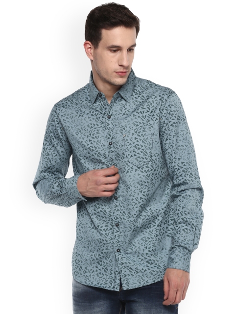 

SPYKAR Men Grey Slim Fit Printed Casual Shirt