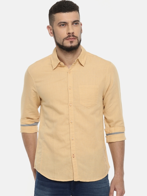 

SPYKAR Men Khaki Slim Fit Solid Casual Shirt