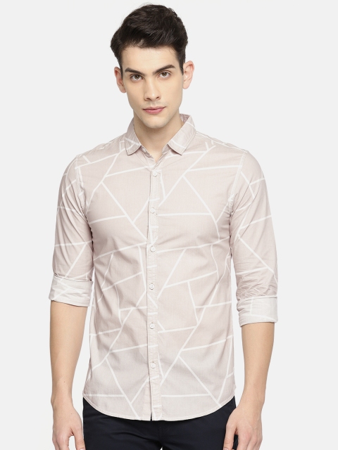 

SPYKAR Men Mauve Slim Fit Printed Casual Shirt