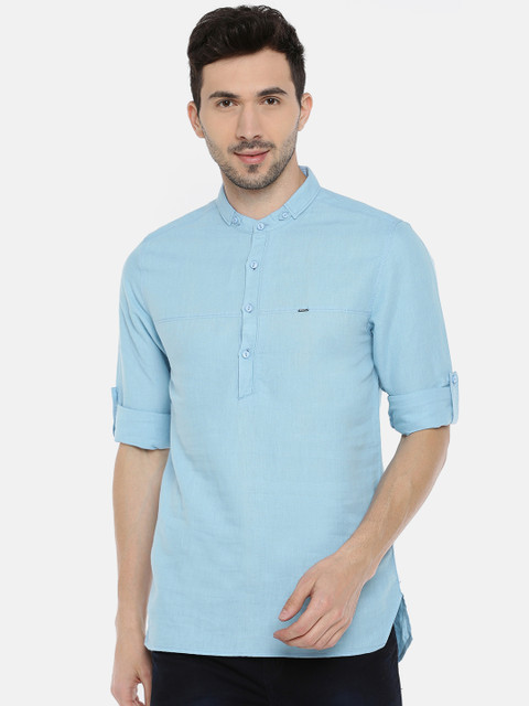 

SPYKAR Men Navy Blue Slim Fit Solid Casual Shirt