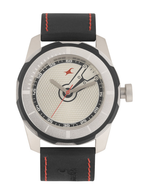 

Fastrack Men Off White Textured Analogue Watch NK3099SP03_OR
