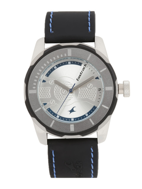 

Fastrack Men Silver Analogue Watch NK3099SP02_OR