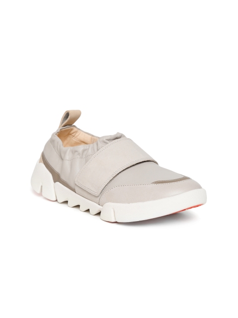 

Clarks Women Grey Slip-On Sneakers