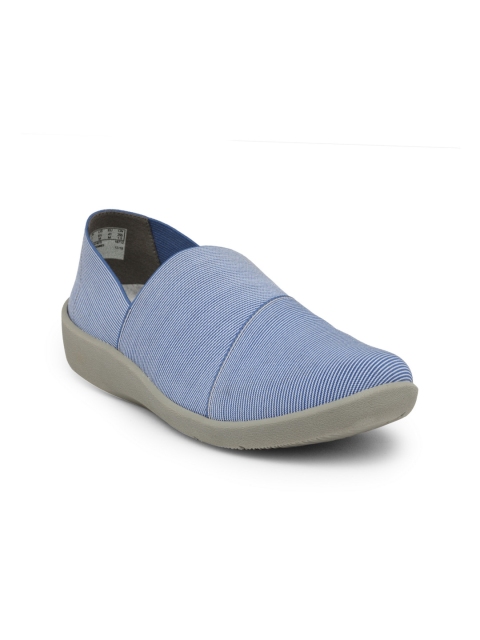 

Clarks Women Blue Slip-On Sneakers